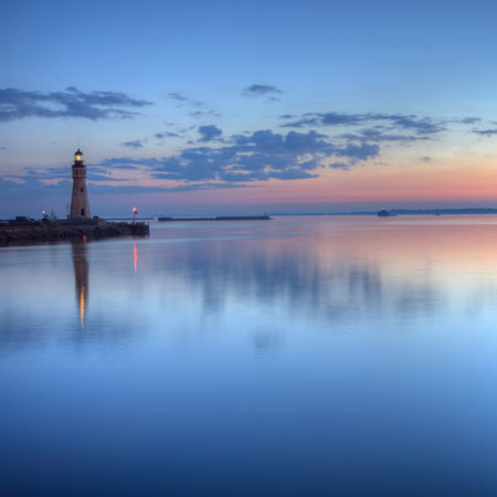 Buffalo NY Lighthouse on Lake Erie