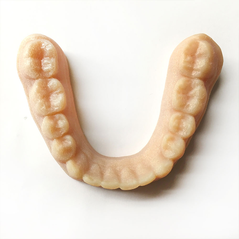 after post processing, polyjet 3d print for dental